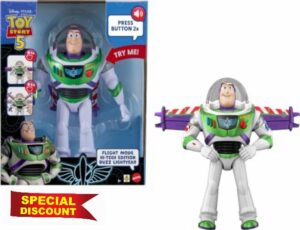 ​Mattel Disney and Pixar Toy Story 5 Flight Mode Hi-TechBuzz Lightyear | Movable Wing Activation