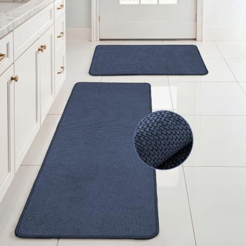 Ultra Thin Chenille Bathroom Rugs Quick Dry Absorbent Non Slip Rubber Backing