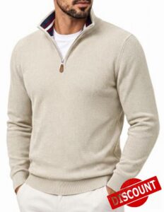 PJ PAUL JONES Mens Quarter Zip Pullover Sweater                                                          1/4 Zip