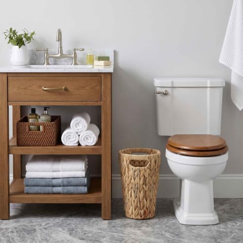 Rattan Waste Basket for Bathroom