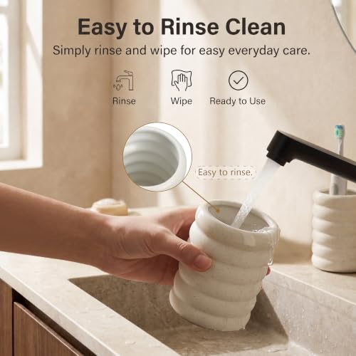 Modern Bathroom Accessory Set for Countertop