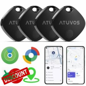 ATUVOS Air Tracker Tags-4 Pack for Android & iOS