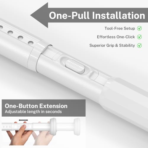 Outdoor Curtain Rod for Patio Window Living Room Divider