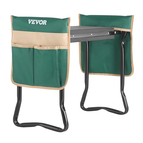 Kneeling Bench for Gardening Garden Stool with 8'' EVA Kneeling Pad and 2 Tool Bags