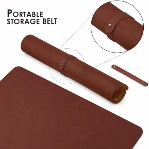Non-Slip Waterproof PU Leather Desk Blotter & Writing Pad