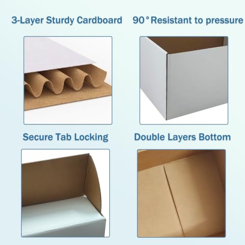 Kraft Recyclable Box Bulk for Small Business Shipping and Gift Giving Packing