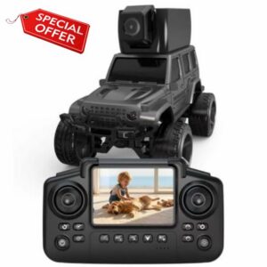 1/64 FPV Mini RC Car Truck Camera Toys with LCD Screen for Kids Adults Gift                                                          Remote Control Truck with Magnetic 45° Camera