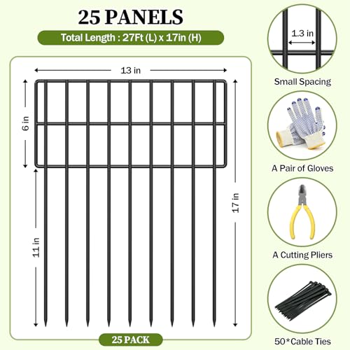 1.3in Gap Rustproof Metal Stakes