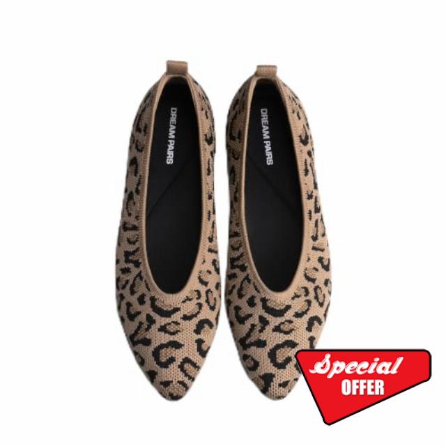 DREAM PAIRS Women's Dress Ballet Comfort Flats                                                          Comfort Pointed Toe Slip-On Flexible Portable Breathable Dress Work Flats for Daily Walking and Standing