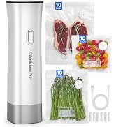 95Kpa Precision Pro Vacuum Sealer, with Double Heat Seal & Dual-Pump for Dry/Moist Food, 2X Stren...