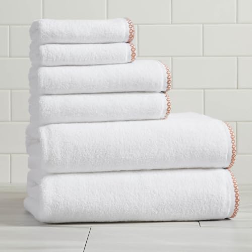 Boho-Chic Border Design - 2 Bath Towels