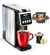 Horavie Single Serve Coffee Maker, Hot and Iced Coffee Maker for Pod and Ground, 6 to 14 Oz Brew ...