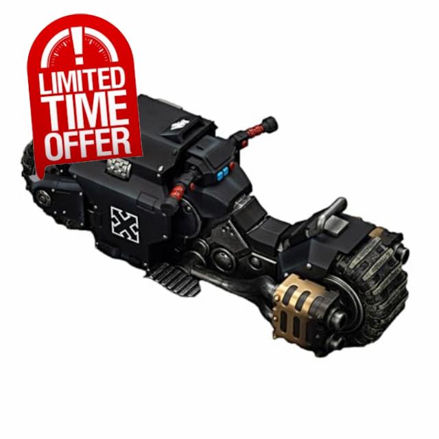 JOYTOY Warhammer 40K Raven Guard Raider Combat Bike Action Figure | 1/18 scale
