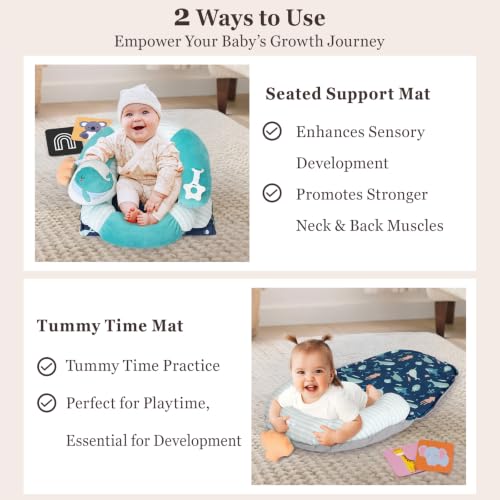 Play Mat & Sitting Support for Newborn 0-12 Months