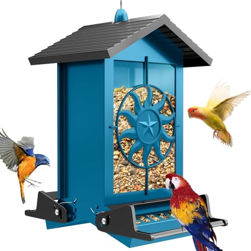 5LB Large Metal Wild Bird Feeders for Cardinals