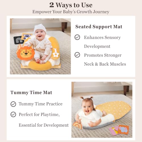Play Mat & Sitting Support for Newborn 0-12 Months
