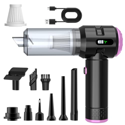 25000PA Strong Cyclonic Suction Car Vacuum Portable Cordless with Digital Display Mini Vacuum for Car