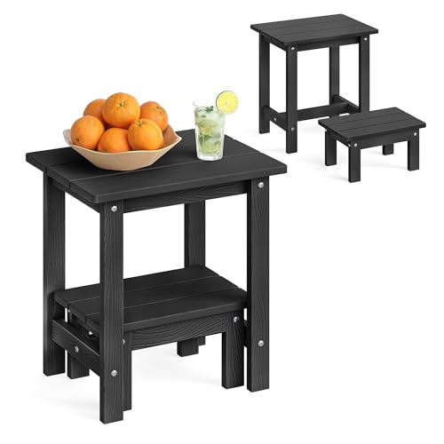 2-Tier Nesting HDPS Patio Side Table