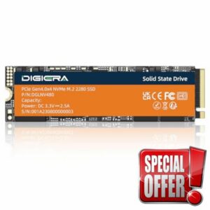 DIGIERA LNV480 1TB PCIe Gen 4.0x4 NVMe M.2 2280 Internal SSD