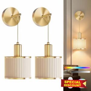 SAIMAND Battery Operated Wall Sconces Set of 2