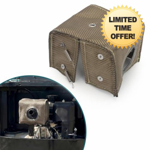 Muffler Blanket For Chinese Mini Excavator Skid Steer Rato 420cc Predator                                                          Upgraded