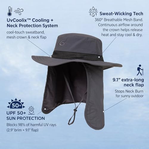 UPF 50+ Wide Brim UV Protection Boonie for Hot Outdoor Days