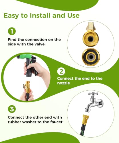 Durable & Flexible 3/4" Garden Hose for Lawn