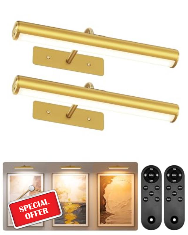 EZVALO 13-inch Gold Picture Lights