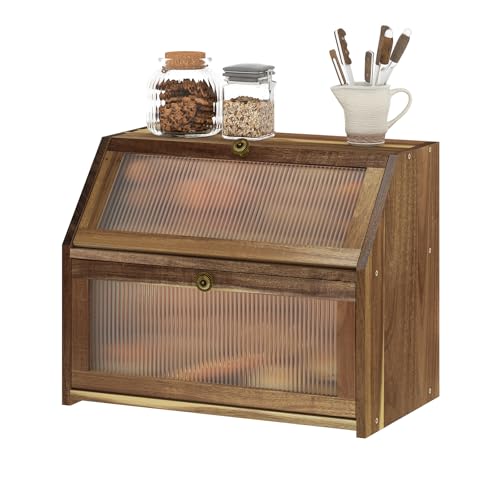 Acacia Wood Bread Storage Container