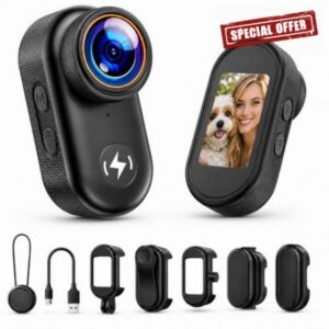4K Mini Body Camera with 64GB Card