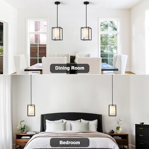Modern Small Lantern Kitchen Pendant Lighting Over Island