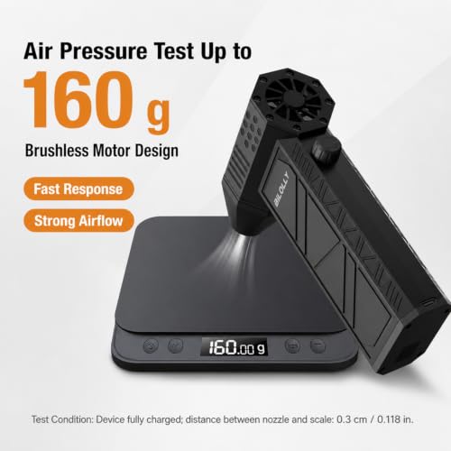 Rechargeable Turbo Fan with Stepless Speed Control