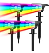 NYMPHY Solar Lights Outdoor Waterproof, Solar Spot Lights Outdoor 56 LED 3 Lighting Modes, Solar ...