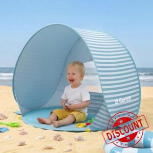Gorich Pop Up Baby Beach Tent with UPF50+ UV Protection
