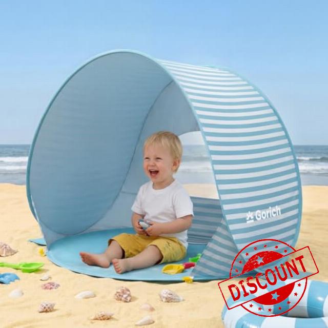 Gorich Pop Up Baby Beach Tent with UPF50+ UV Protection
