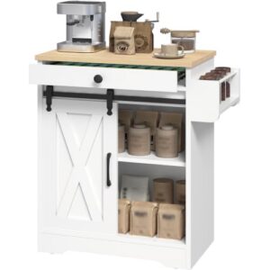 Sideboard Buffet Cabinet with Storage                                                          Farmhouse Kitchen Island with Pod Drawer