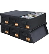 Salajory CD DVD Storage Bags, 4-Pack Clear Blu-ray Storage Bags with Zipper & Handles | Holds 360...