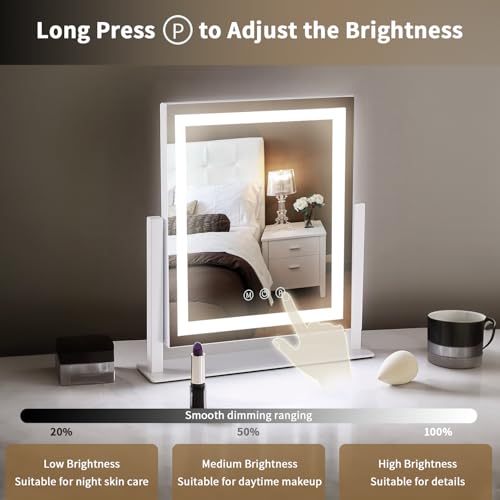 LED Vanity Mirror 13.2" H x 11.2" W