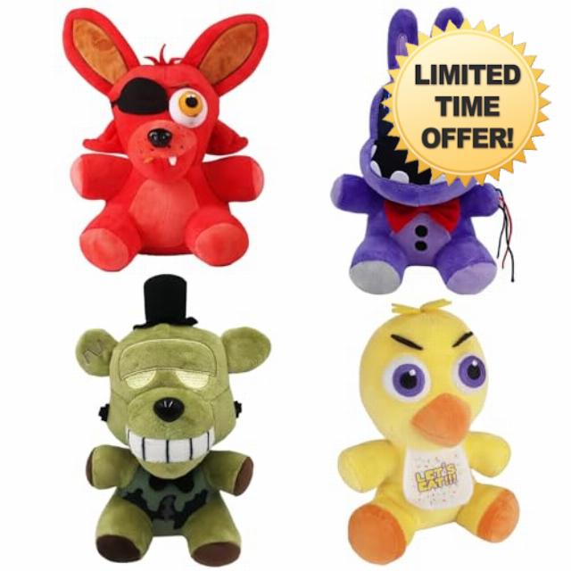 4PCS Horror Animal Plush Toys Set