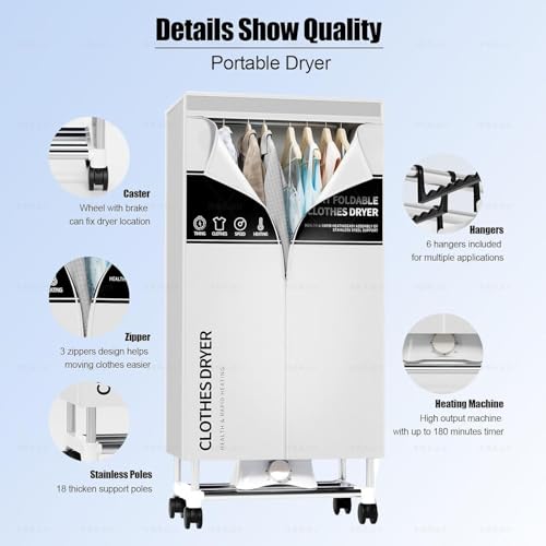 Electric Dryer/Rack for Home | Appartments (Grey TL6)