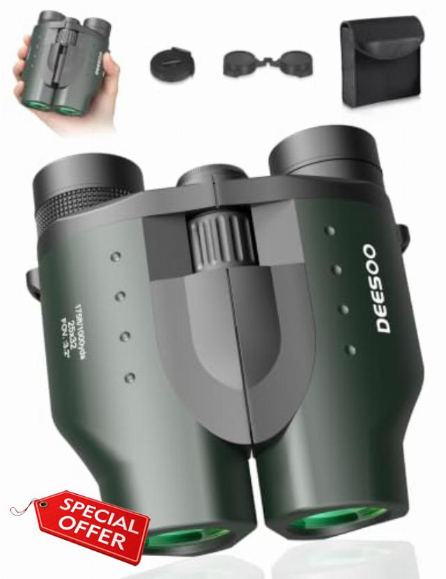 25x32 Compact Binoculars for Adults Kids