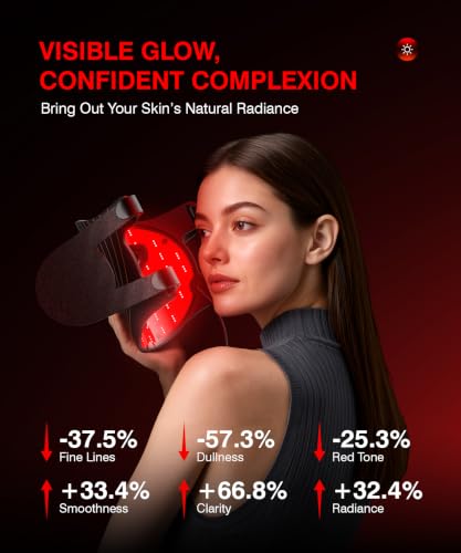 850nm NIR LED Face Mask with Timer 3 Modes Red & Near Infrared Light Therapy