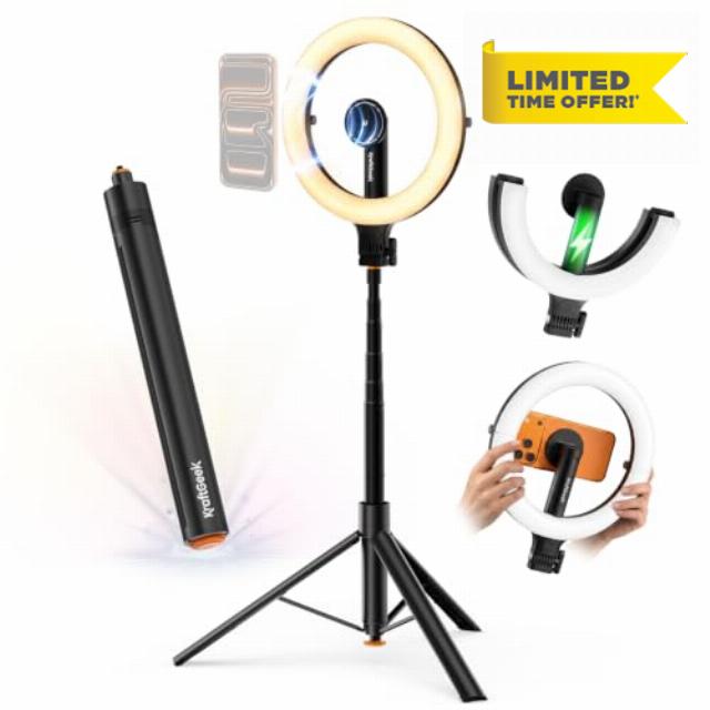 KraftGeek Ring Light with Stand