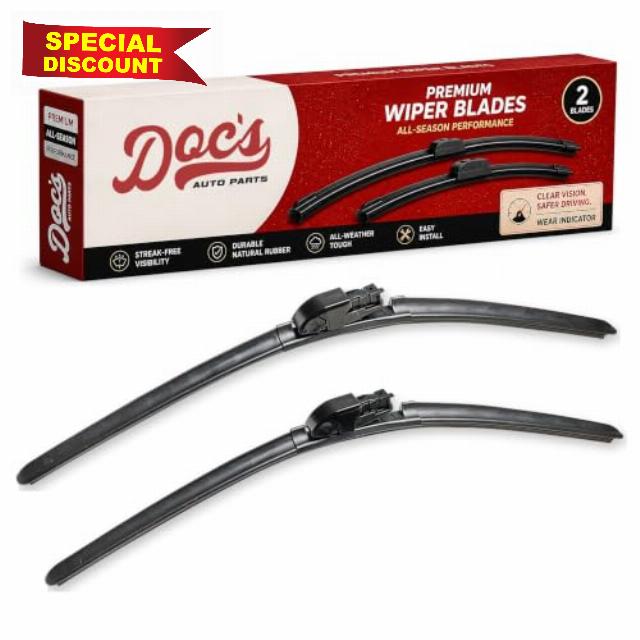 Doc's Auto Parts Windshield Wiper Blades for 2015-2023 Ford F-150 | Frameless Beam