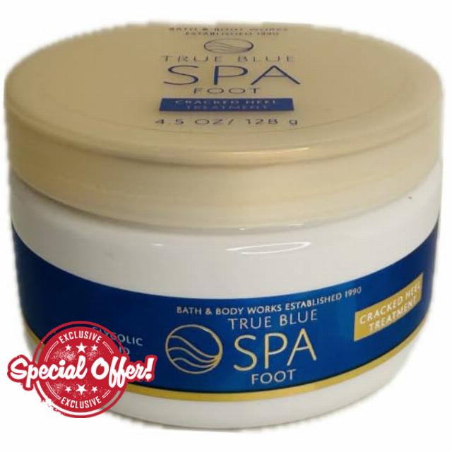 Bath & Body Works True Blue Spa Foot Cream 4.5 oz                                                          Mint-scented moisturizer with glycolic acid for softer