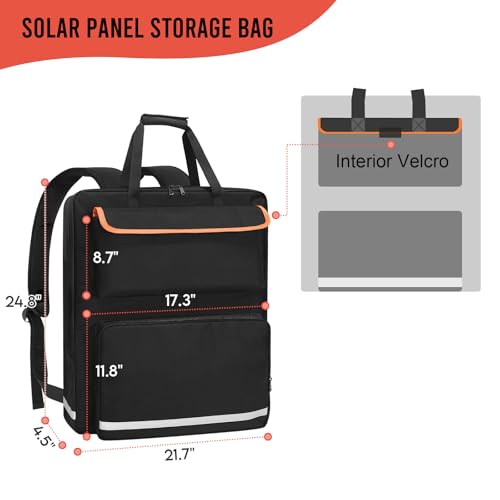 Portable Carrying Case for Jackery SolarSaga 100W/100X/200W