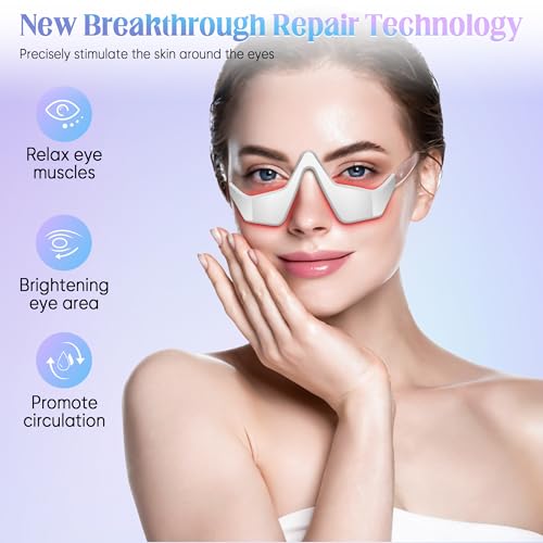 Under-Eye Light Therapy Device with Vibration Massage