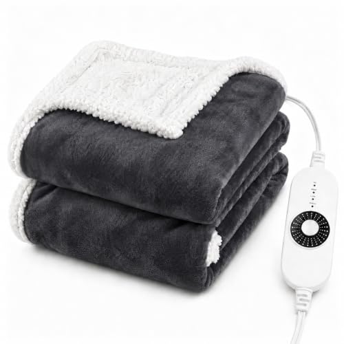 Soft Flannel Heating Blanket for Couch