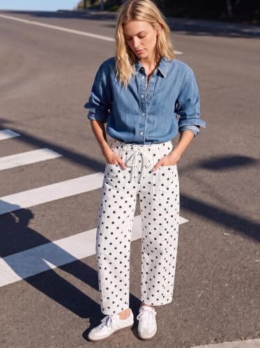 Solid&Polka-Dot Printed