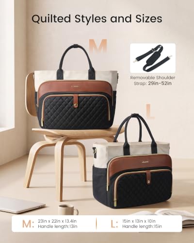 Structured Briefcase with Shoulder Strap for Office